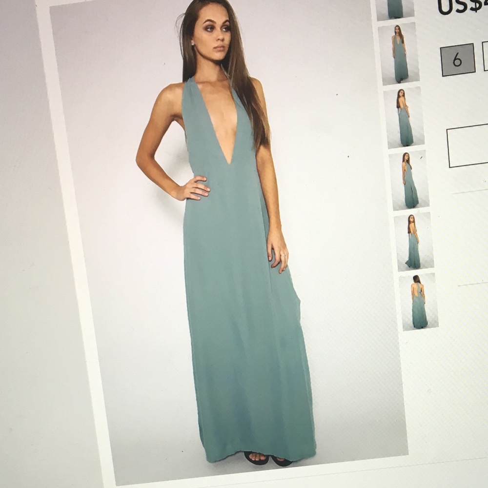 Peppermayo green formal dress